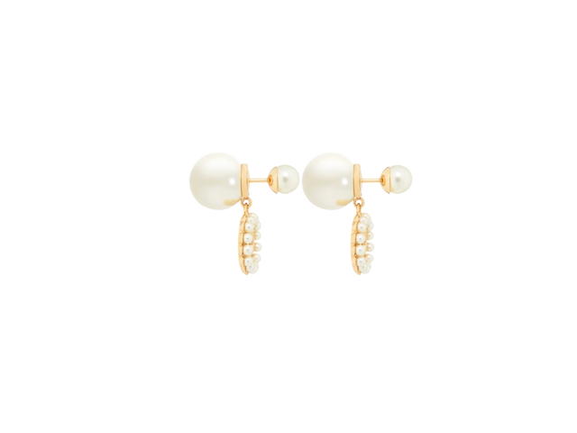 Dior Dior Tribales Earrings Gold-Finish White - view 2