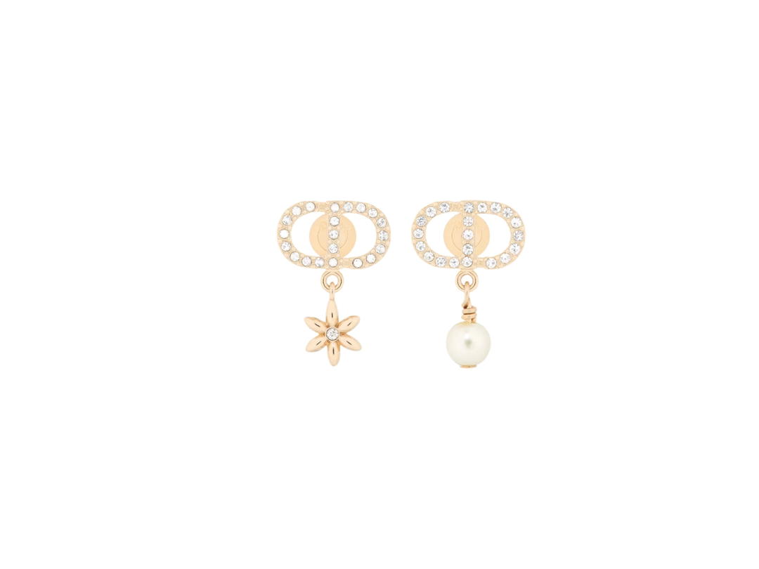 Dior Dior Petit CD Daisy Earrings Gold-Finish