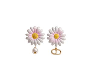 Buy Dior Daisy Earrings  White Resin Pearl And Multicolor Lacquer at Sasom – Authentic and Ready to Ship