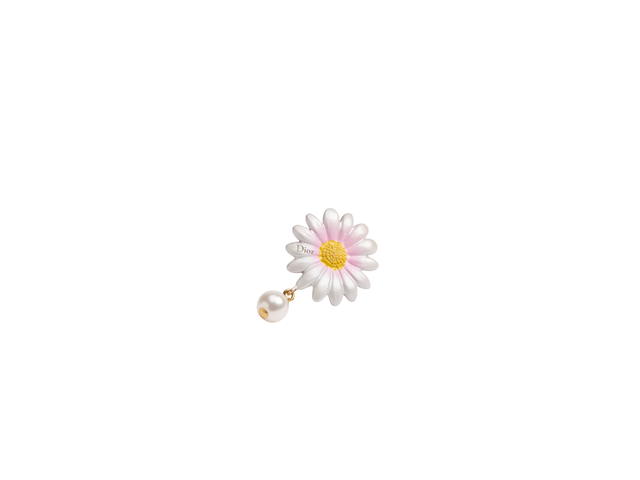 Dior Dior Daisy Earrings  White Resin Pearl And Multicolor Lacquer - view 3
