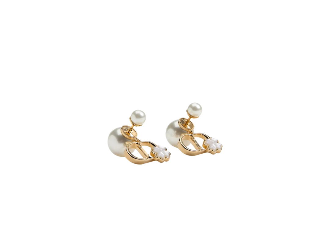 Dior Dior Tribales Earrings Gold And Mother-Of-Pearl