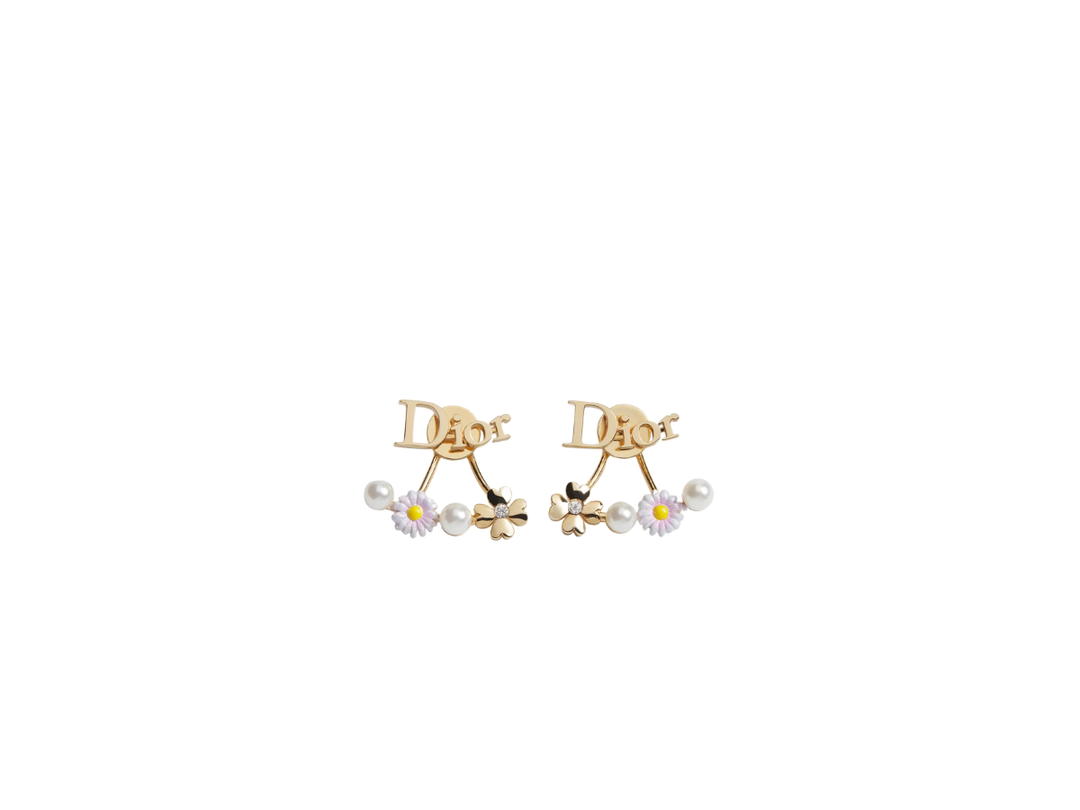 Dior Dior Mini Daisy Earrings White