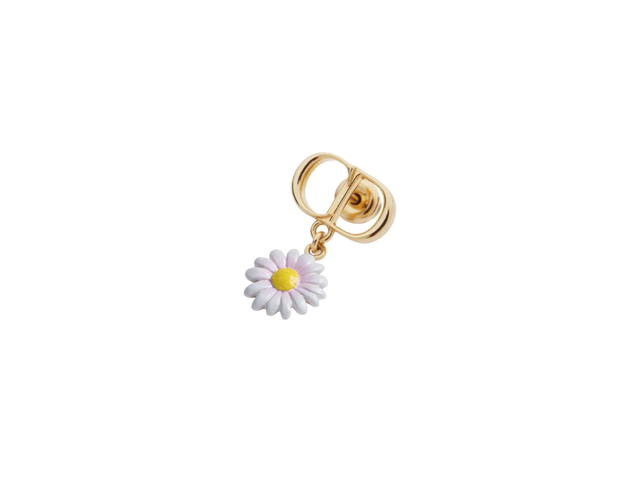 Dior Dior CD Garden Earrings Gold-Finish Metal Multicolor Lacquer White Resin Pearl - view 3