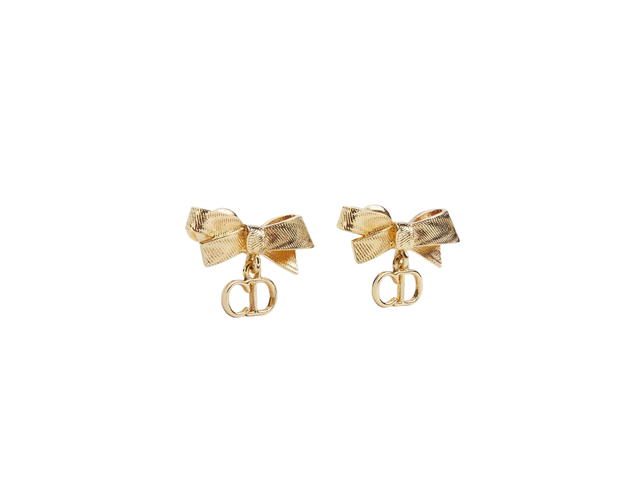 Dior Dior CD Bow Earrings Gold - view 1