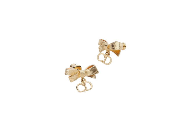 Dior Dior CD Bow Earrings Gold - view 2