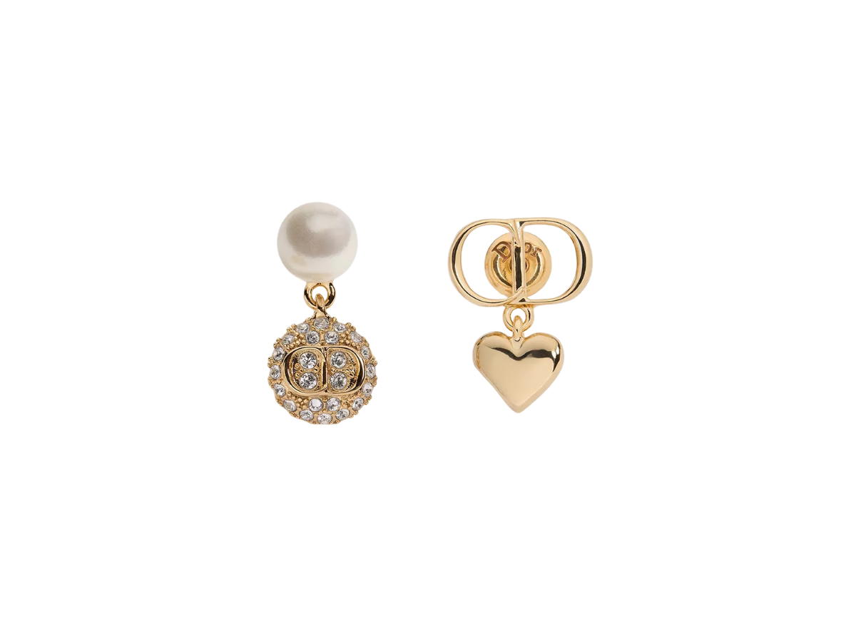 Buy Dior CD Disco Earrings Gold-Finish Metal and Crystals at Sasom – Authentic and Ready to Ship