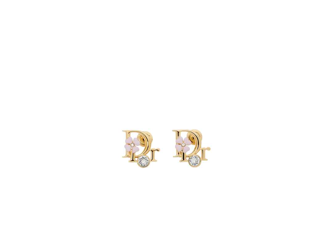 Dior Dior Precious Clover Stud Earrings Gold