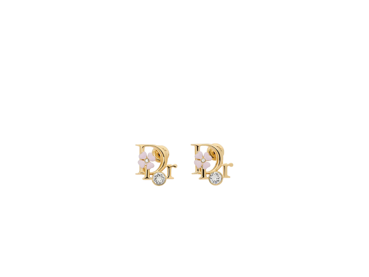 Dior Dior Precious Clover Stud Earrings Gold