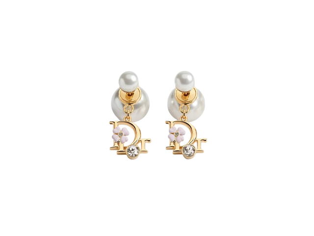 Dior Dior Tribales Earrings Gold White Pink - view 1
