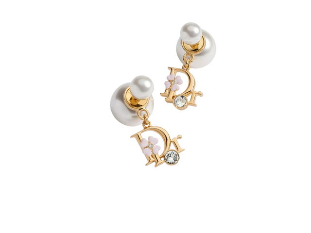 Dior Dior Tribales Earrings Gold White Pink - view 2