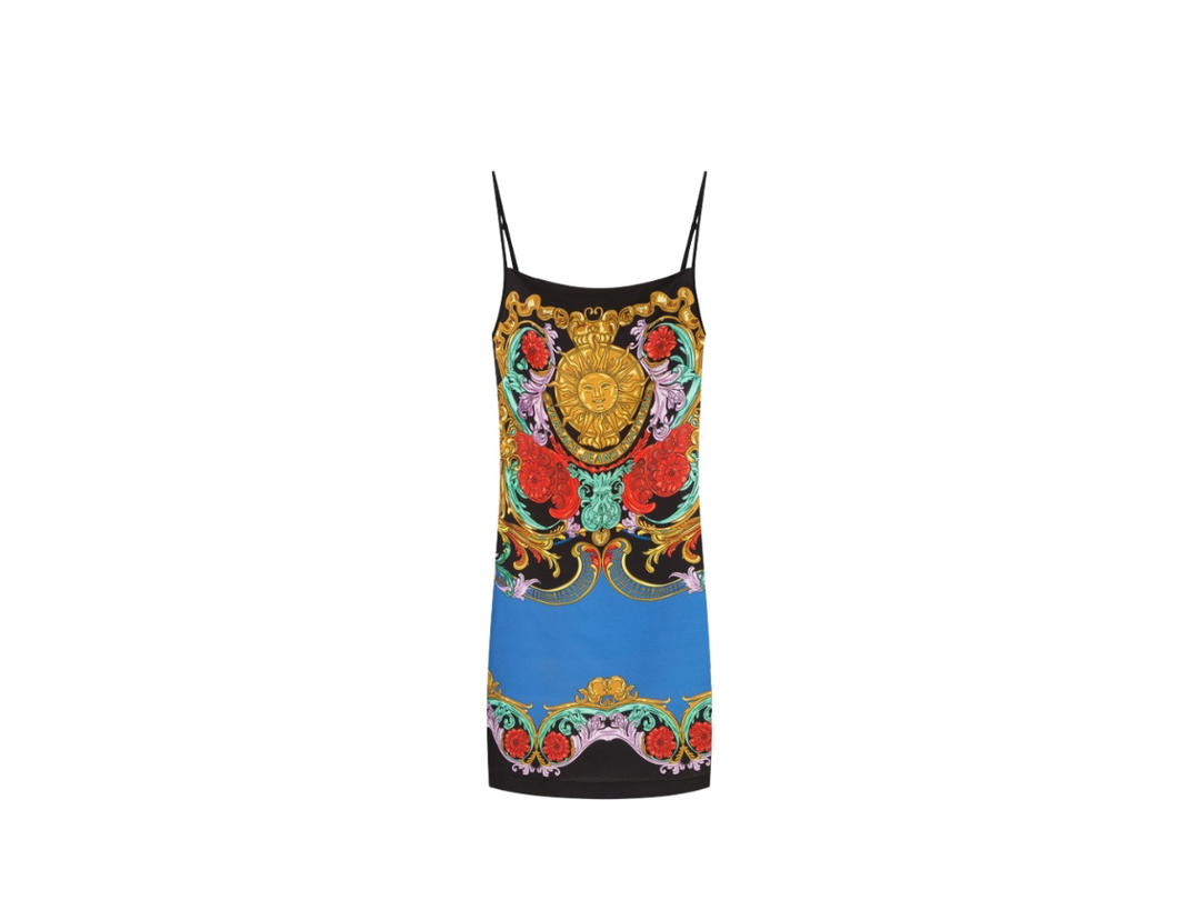 Versace Versace Mini dress Sun Flower Garland print (Women's)