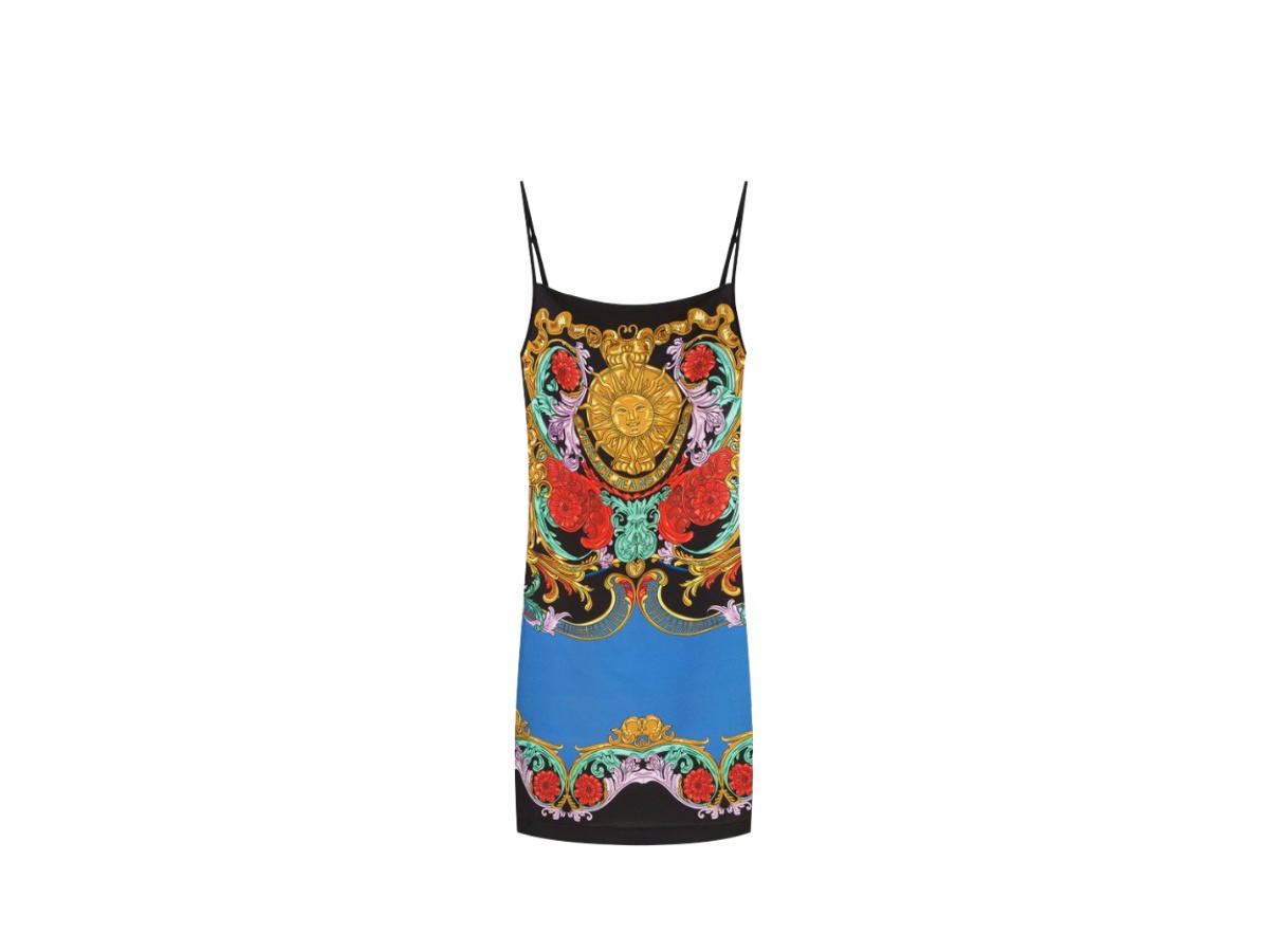 Versace Versace Mini dress Sun Flower Garland print (Women's)