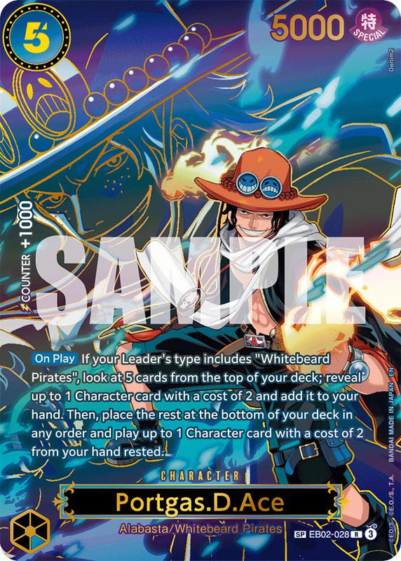 One Piece One Piece Portgas.D.Ace R [EB02-028] Extra Booster "Anime 25th Collection" [SpecialAltArt] (EN)