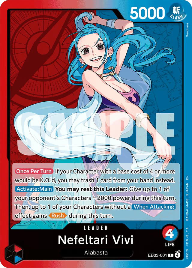 One Piece One Piece Nefeltari Vivi L [EB03-001] Extra Booster "Heroines Edition" (EN)
