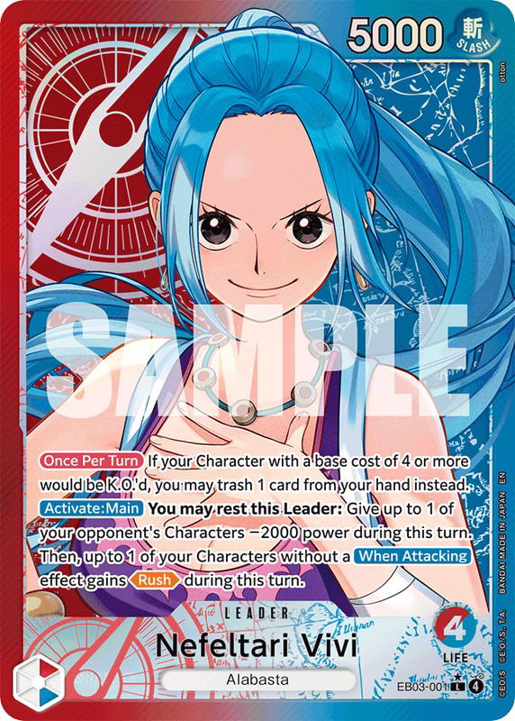 One Piece One Piece Nefeltari Vivi L [EB03-001] Extra Booster "Heroines Edition" [AltArt] (EN)