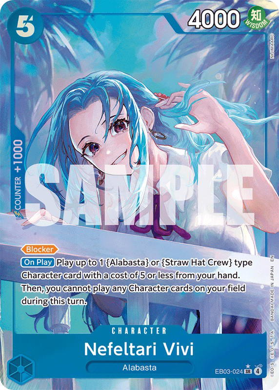 One Piece One Piece Nefeltari Vivi SR [EB03-024] Extra Booster "Heroines Edition" [AltArt] (EN)