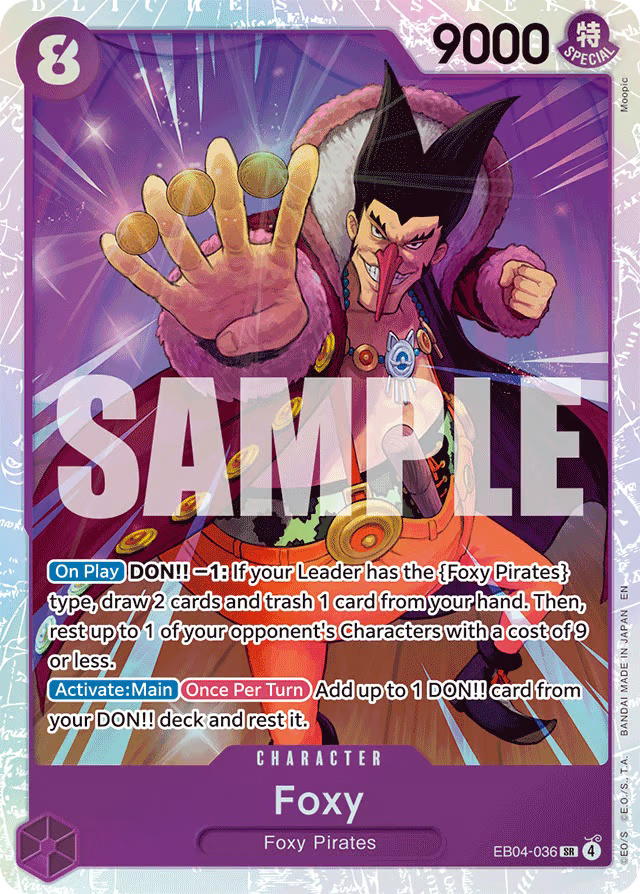 One Piece One Piece Foxy SR [EB04-036] Extra Booster "Egghead Crisis" (EN)