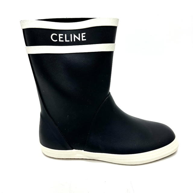 Celine Eddie period logo Bicolor rain bootsboots - view 4