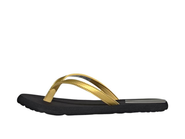adidas adidas Eezay Flip Flops Slipper Black Gold (Women's) - view 2