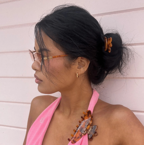 EMI JAY THAILAND EMI JAY Hair Pin in Tortoise Hibiscus - view 2
