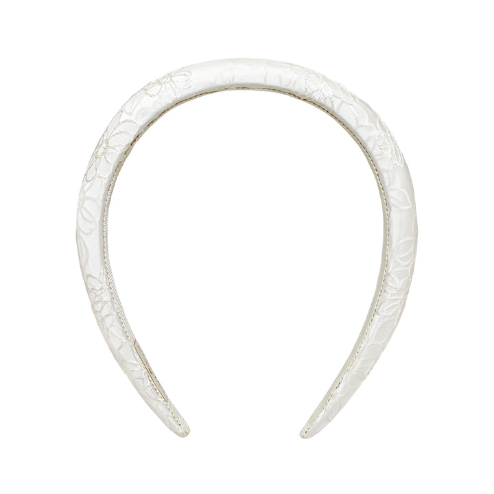 EMI JAY THAILAND EMI JAY Halo Headband in WHITE EMBROIDERY