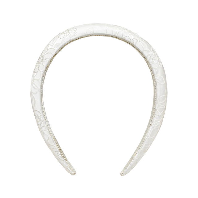 EMI JAY THAILAND EMI JAY Halo Headband in WHITE EMBROIDERY - view 1