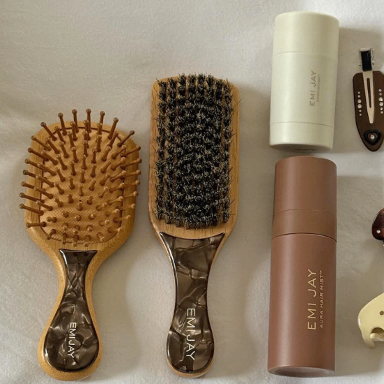 EMI JAY THAILAND Emi Jay Mini Bamboo Paddle Brush In Toasted Sugar - view 4