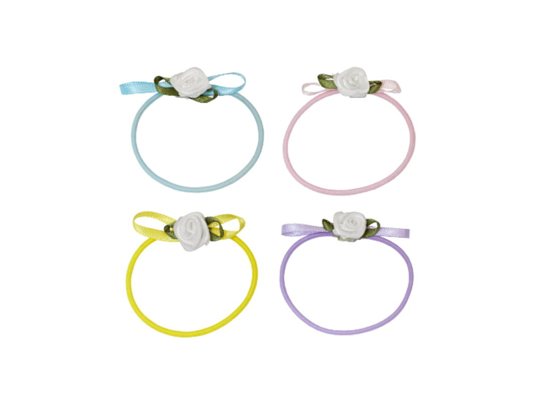 EMI JAY THAILAND EMI JAY Ponytail Holder Set of 4 in Baby Rosette