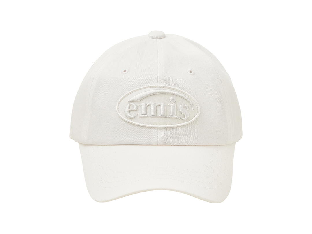 Emis Emis Tone On Tone Wappen Ball Cap White