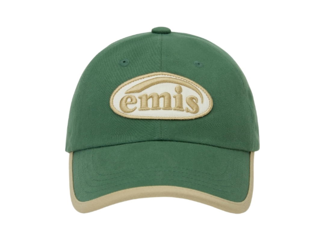 Emis Emis Beige Trimming Ball Cap Green