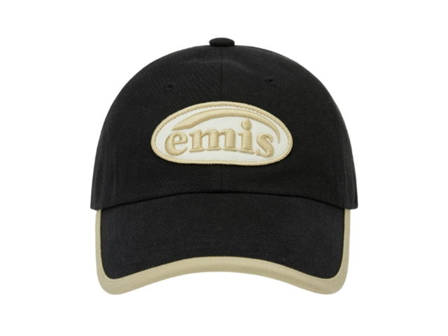 Emis Emis Beige Trimming Ball Cap Black - view 1
