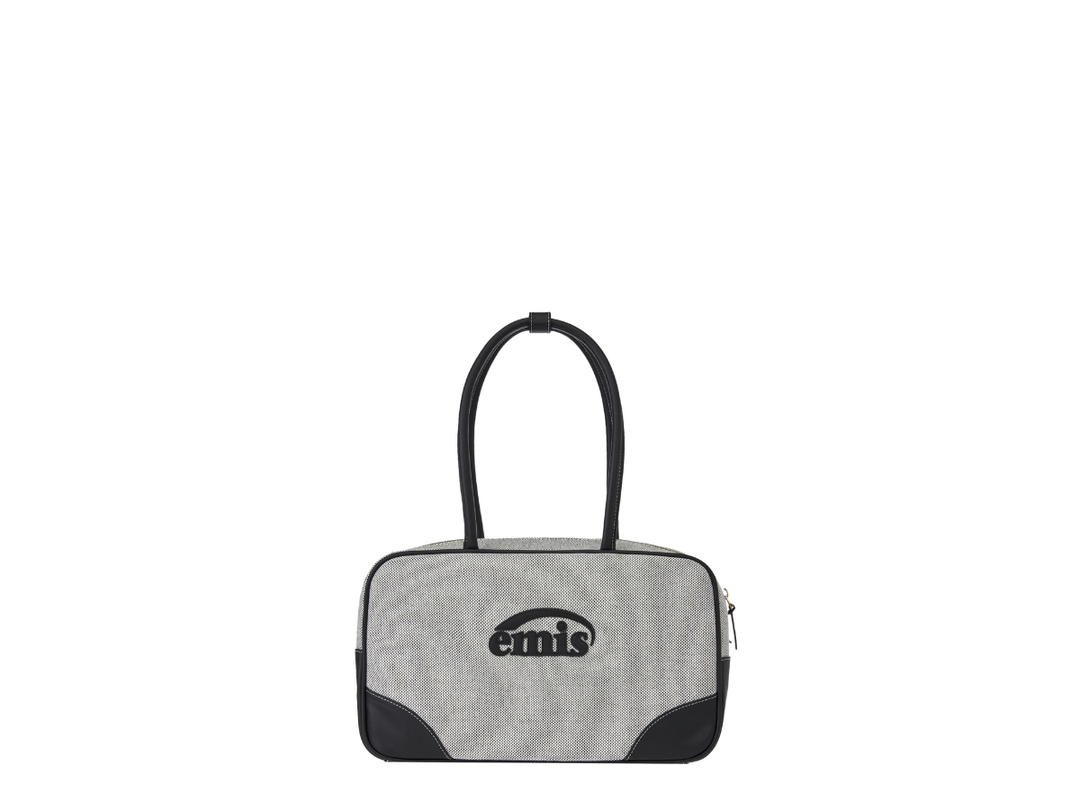 Emis Emis Canvas Leather Tote Bag Black