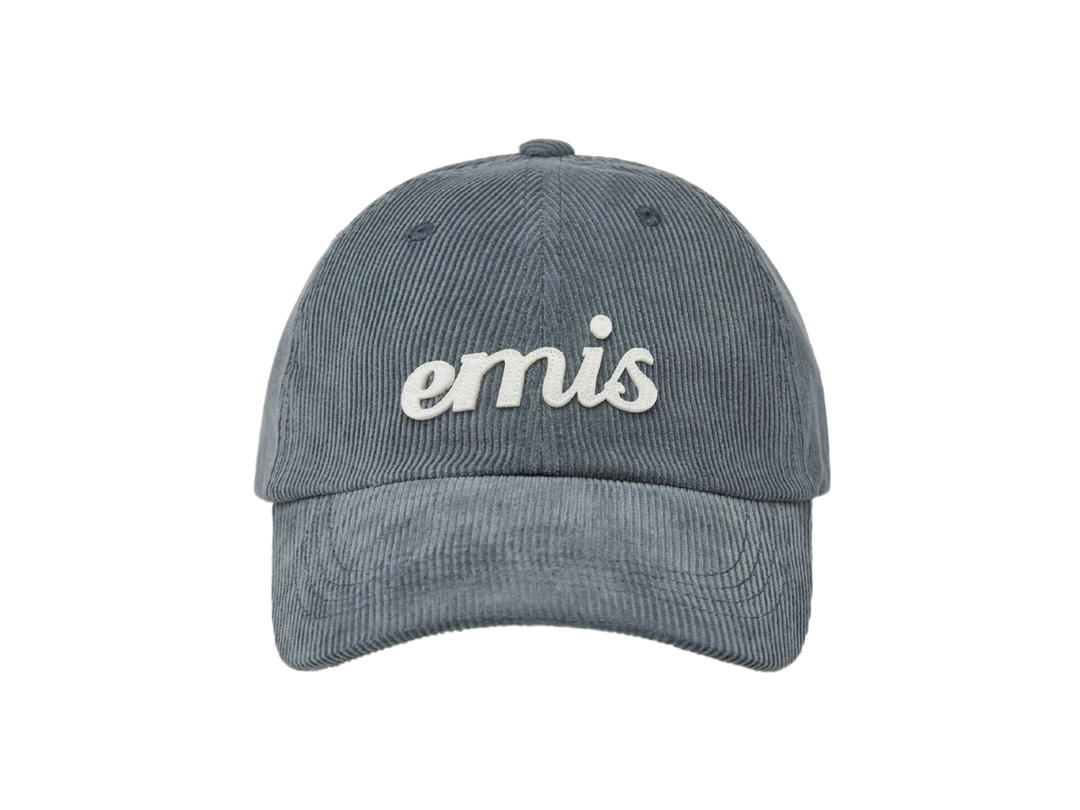 Emis Emis Applique Corduroy Ball Cap Ash Blue