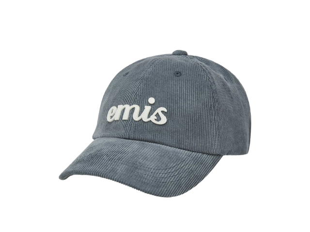 Emis Emis Applique Corduroy Ball Cap Ash Blue - view 2