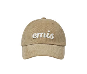 Buy Emis Applique Corduroy Ball Cap Beige at Sasom – Authentic and Ready to Ship