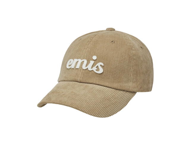 Emis Emis Applique Corduroy Ball Cap Beige - view 2