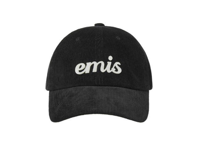 Emis Emis Applique Corduroy Ball Cap Black - view 1