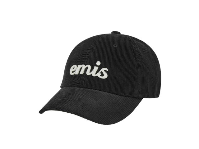 Emis Emis Applique Corduroy Ball Cap Black - view 2