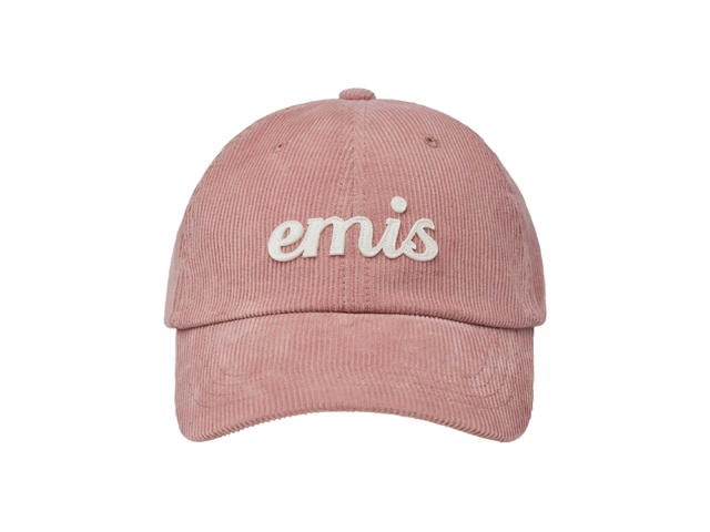 Emis Emis Applique Corduroy Ball Cap Pink - view 1