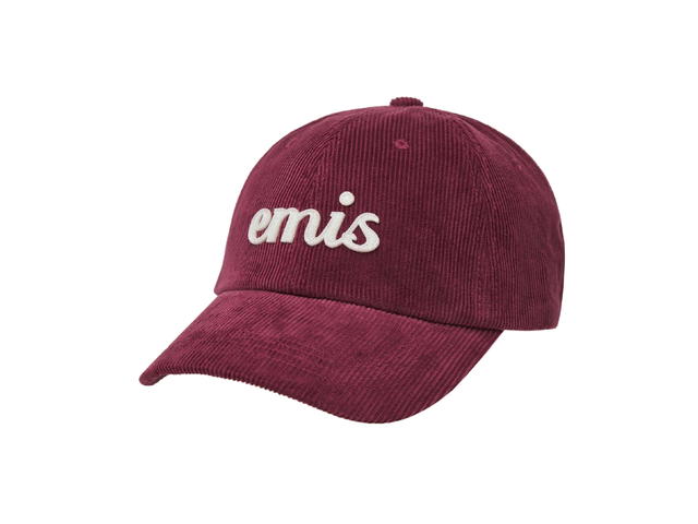 Emis Emis Applique Corduroy Ball Cap Wine - view 2