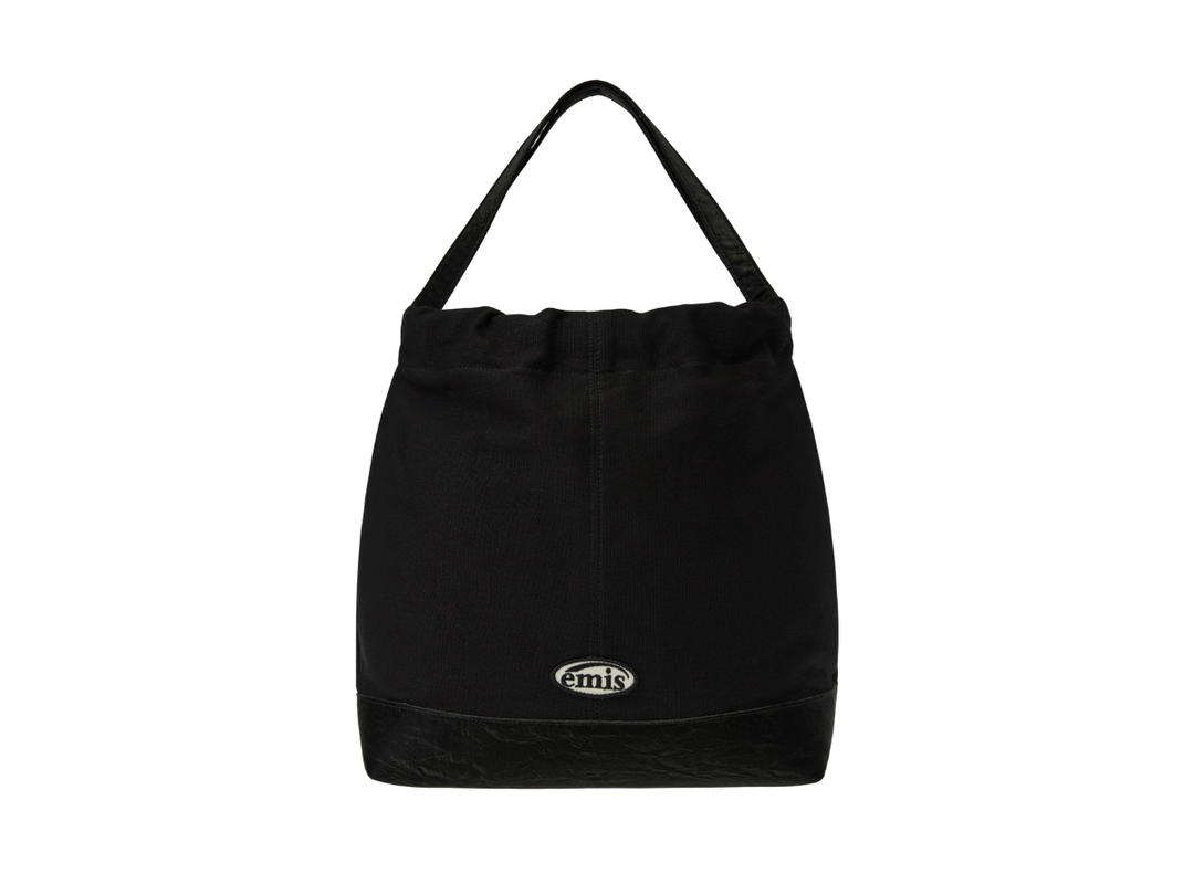 Emis Emis Canvas Shoulder Bucket Bag All Black