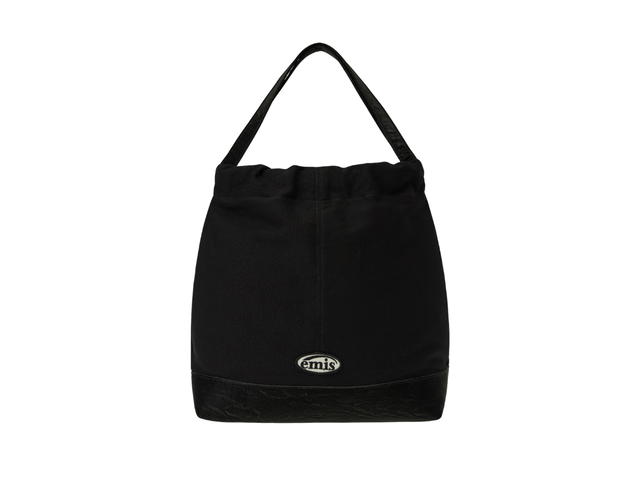 Emis Emis Canvas Shoulder Bucket Bag All Black - view 1