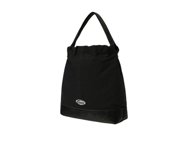 Emis Emis Canvas Shoulder Bucket Bag All Black - view 2