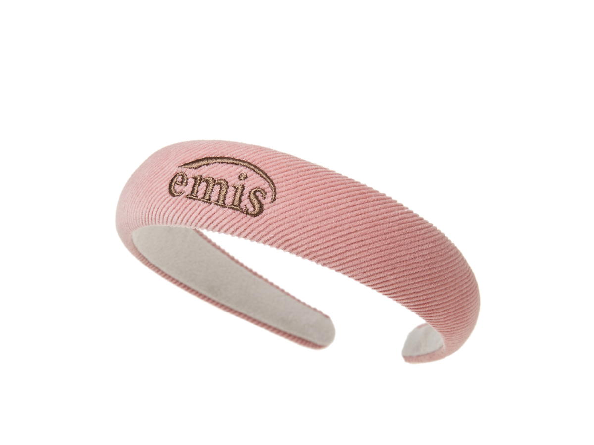 Emis Emis Corduroy Hairband Pink