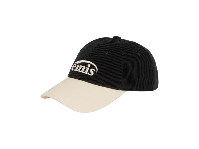 Emis Emis Corduroy Two-Tone Ball Cap Black - view 2