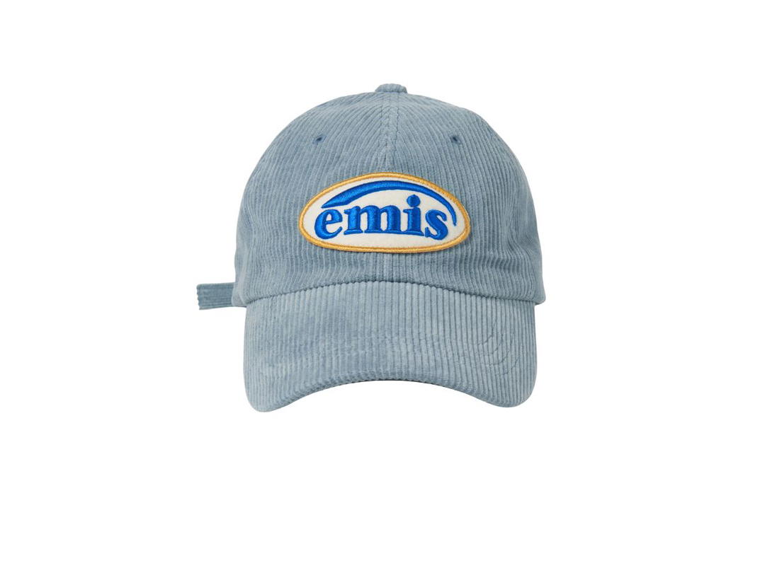 Emis Emis Corduroy Wappen Ball Cap Ash Blue