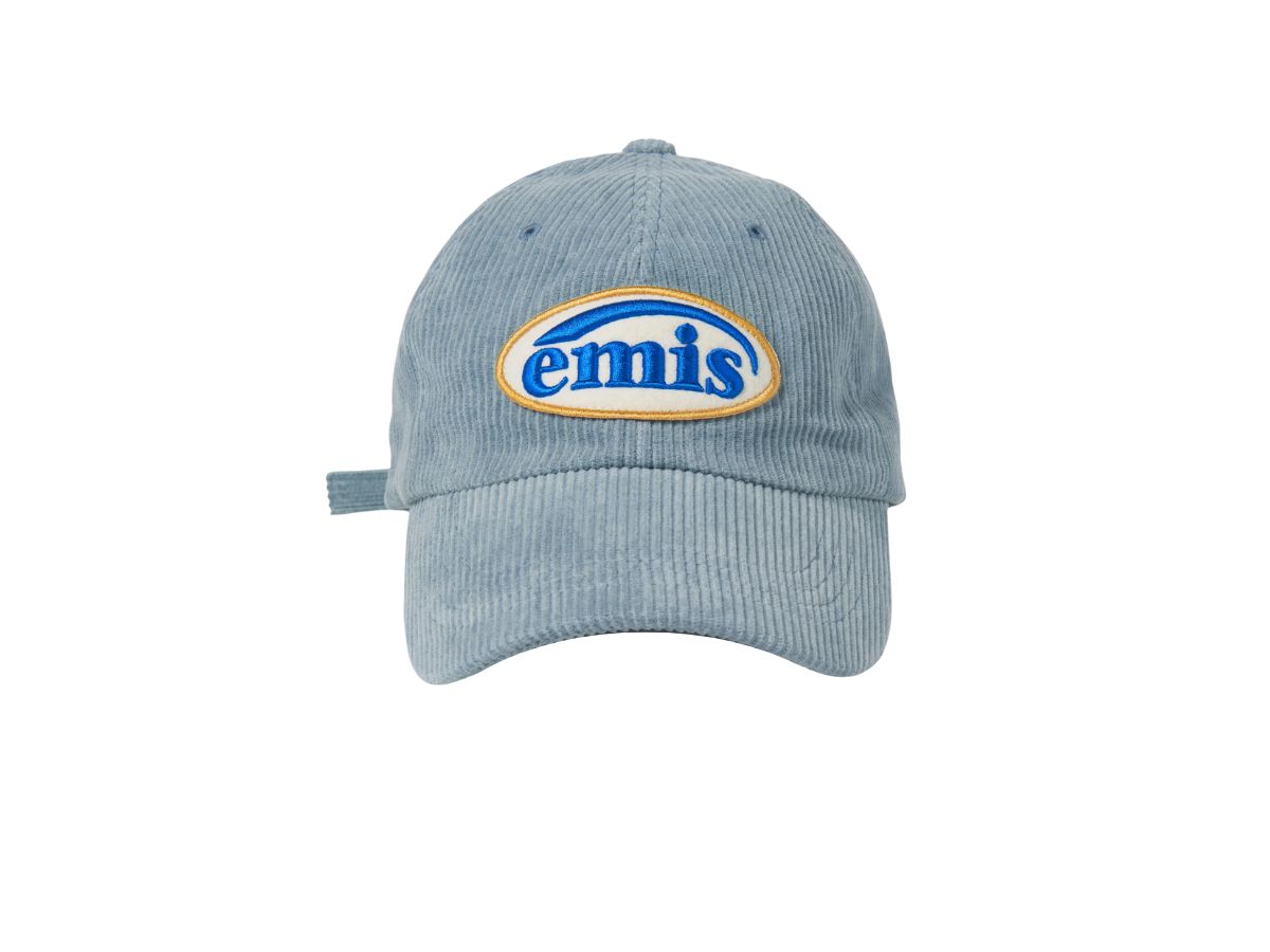 Emis Emis Corduroy Wappen Ball Cap Ash Blue