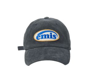 Buy Emis Corduroy Wappen Ball Cap Charcoal at Sasom – Authentic and Ready to Ship