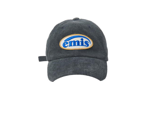 Emis Emis Corduroy Wappen Ball Cap Charcoal - view 1