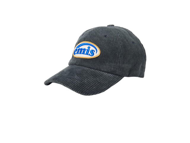 Emis Emis Corduroy Wappen Ball Cap Charcoal - view 2